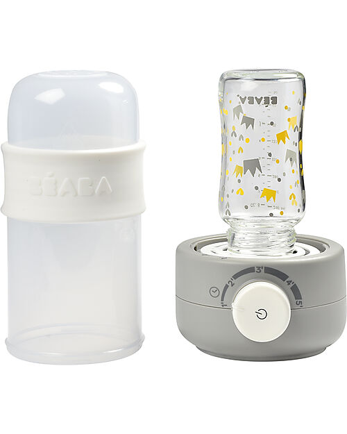 Béaba Scaldabiberon e Sterilizzatore - Grigio - Con Timer Cuoci Pappa_