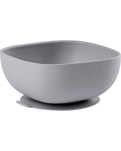 Béaba Scodella con Ventosa - Silicone - Grigio Piatti e Scodelle