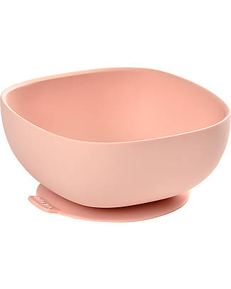 Béaba Scodella con Ventosa - Silicone - Rosa Piatti e Scodelle