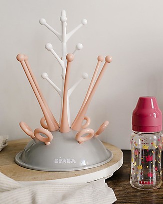 Béaba Scola Biberon Albero - Pink - Impila fino a 6 Biberon Accessori Biberon