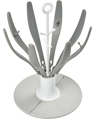Béaba Scola Biberon Pieghevole Fiore - Grigio - Impila fino a 8 Biberon Accessori Biberon
