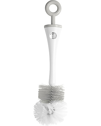 Béaba Scovolino per Biberon e Accessori 2in1 - Grigio - Compatibile con tutti i Biberon Accessori Biberon