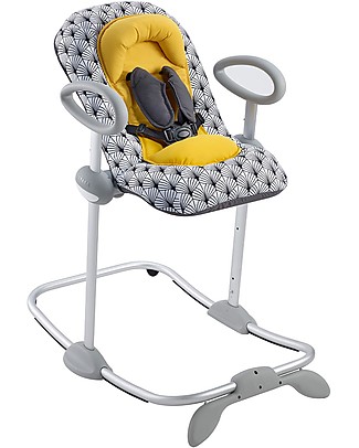 Béaba Sdraietta Up&Down III - Yellow Palm Tree - Edizione Speciale - Tecnologia Brevettata - Comoda per i Genitori e per i Bambini Sdraiette_