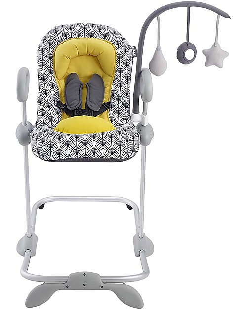 Béaba Sdraietta Up&Down III - Yellow Palm Tree - Edizione Speciale - Tecnologia Brevettata - Comoda per i Genitori e per i Bambini Sdraiette_