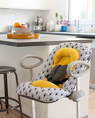 Béaba Sdraietta Up&Down III - Yellow Palm Tree - Edizione Speciale - Tecnologia Brevettata - Comoda per i Genitori e per i Bambini Sdraiette_