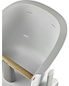 Béaba Seggiolone Up&Down - Tecnologia Brevettata - Grigio/Bianco - Adattabile in Altezza per Tutti i Tavoli Seggioloni Pappa