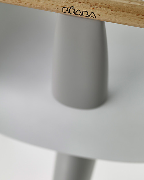 Béaba Seggiolone Up&Down - Tecnologia Brevettata - Grigio/Bianco - Adattabile in Altezza per Tutti i Tavoli Seggioloni Pappa