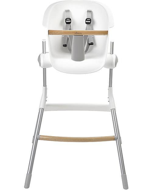Béaba Seggiolone Up&Down - Tecnologia Brevettata - Grigio/Bianco - Adattabile in Altezza per Tutti i Tavoli Seggioloni Pappa