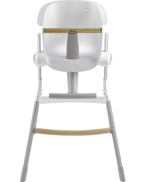 Béaba Seggiolone Up&Down - Tecnologia Brevettata - Grigio/Bianco - Adattabile in Altezza per Tutti i Tavoli Seggioloni Pappa