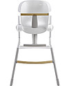 Béaba Seggiolone Up&Down - Tecnologia Brevettata - Grigio/Bianco - Adattabile in Altezza per Tutti i Tavoli Seggioloni Pappa