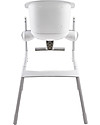 Béaba Seggiolone Up&Down - Tecnologia Brevettata - Grigio/Bianco - Adattabile in Altezza per Tutti i Tavoli Seggioloni Pappa