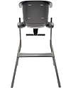 Béaba Seggiolone Up&Down - Tecnologia Brevettata - Grigio Scuro - Adattabile in Altezza per Tutti i Tavoli Seggioloni Pappa