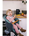 Béaba Seggiolone Up&Down - Tecnologia Brevettata - Grigio Scuro - Adattabile in Altezza per Tutti i Tavoli Seggioloni Pappa