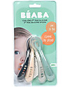 Béaba Set 4 Cucchiai in Silicone da Apprendimento - Drizzle - da 8 Mesi Posate