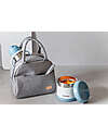 Béaba Set Borsa Porta Pranzo Termica 5L con Accessori - Azzurro Contenitori Termici