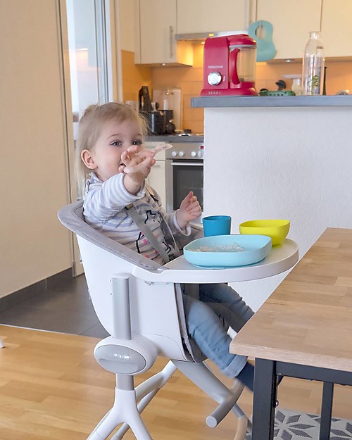 Béaba Set Completo per Pappa - 4 pezzi - Silicone - Blu Set Pappa