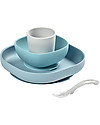 Béaba Set Completo per Pappa - 4 pezzi - Silicone - Jungle Set Pappa