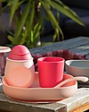 Béaba Set Completo per Pappa - 4 pezzi - Silicone - Rosa Set Pappa