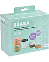 Béaba Set di 6 Contenitori per Alimenti - 2 da 90 ml + 4 da 150 ml - Pratici e Impilabili Contenitori per Alimenti