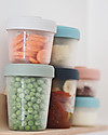 Béaba Set di 6 Contenitori per Alimenti - 2x90 ml + 2x150 ml + 2x250 ml - Pratici e Impilabili Contenitori per Alimenti