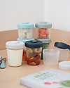 Béaba Set di 8 Contenitori per Alimenti - 4x150 ml + 4x250 ml - Pratici e Impilabili Contenitori per Alimenti