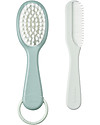 Béaba Spazzola + Pettine per Bambino 2in1 - Verde - Ideale per la Beauty Routine del tuo Piccolo Kit Toilette Neonato