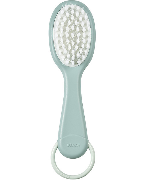 Béaba Spazzola + Pettine per Bambino 2in1 - Verde - Ideale per la Beauty Routine del tuo Piccolo Kit Toilette Neonato