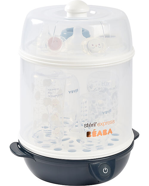 Béaba Sterilizzatore Steril Express Evolutive - Blu Notte - Ultraveloce Cuoci Pappa_