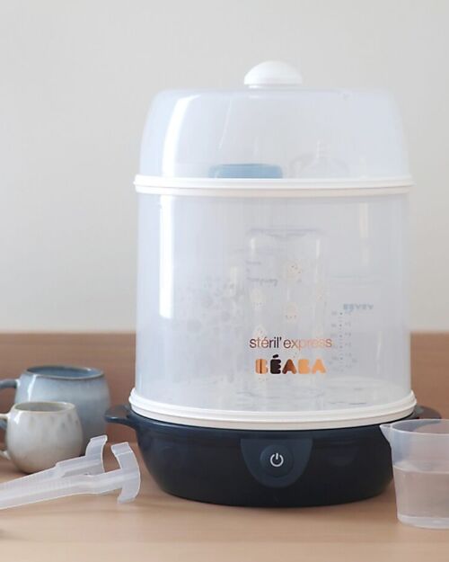 Béaba Sterilizzatore Steril Express Evolutive - Blu Notte - Ultraveloce Cuoci Pappa_