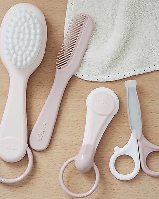 Béaba Tagliaunghie per Bambini - Rosa - Accurata Cura delle Mani del Tuo Bambino fin dalla Nascita Kit Toilette Neonato