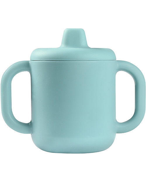 Béaba Tazza con Beccuccio in Silicone - 170 ml - Blu - Per Imparare a Bere da Soli Tazze