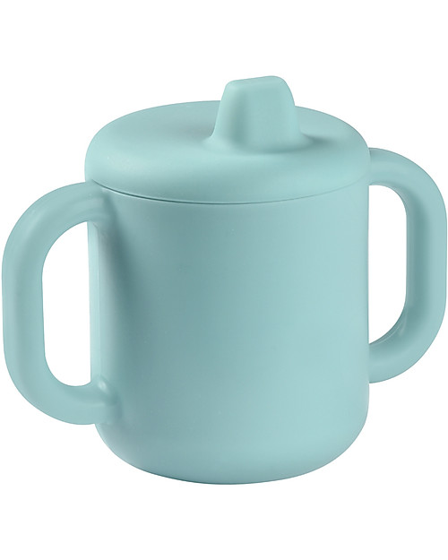 Béaba Tazza con Beccuccio in Silicone - 170 ml - Blu - Per Imparare a Bere da Soli Tazze