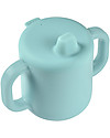 Béaba Tazza con Beccuccio in Silicone - 170 ml - Blu - Per Imparare a Bere da Soli Tazze