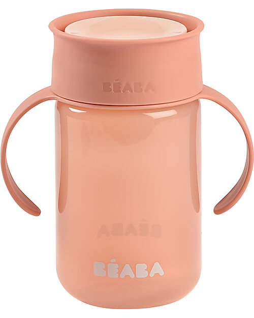 Béaba Tazza da Apprendimento 360° Con Manici - Rosa - 340 ml Tazze