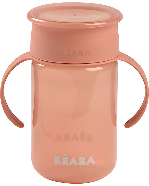 Béaba Tazza da Apprendimento 360° Con Manici - Rosa - 340 ml Tazze