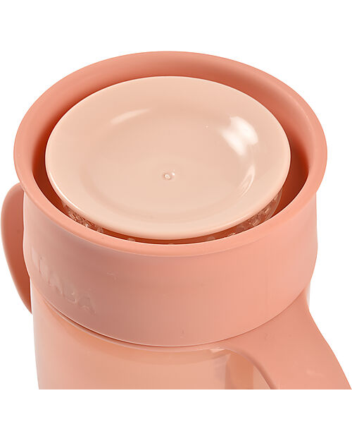 Béaba Tazza da Apprendimento 360° Con Manici - Rosa - 340 ml Tazze