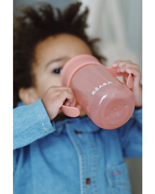 Béaba Tazza da Apprendimento 360° Con Manici - Rosa - 340 ml Tazze