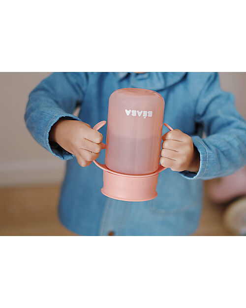 Béaba Tazza da Apprendimento 360° Con Manici - Rosa - 340 ml Tazze