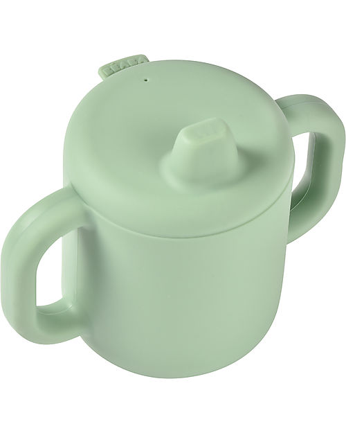 Béaba Tazza da Apprendimento con Beccuccio in Silicone - Verde Salvia - Per Imparare a Bere da Soli Tazze