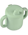 Béaba Tazza da Apprendimento con Beccuccio in Silicone - Verde Salvia - Per Imparare a Bere da Soli Tazze