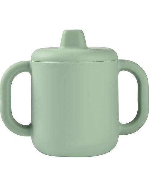 Béaba Tazza da Apprendimento con Beccuccio in Silicone - Verde Salvia - Per Imparare a Bere da Soli Tazze