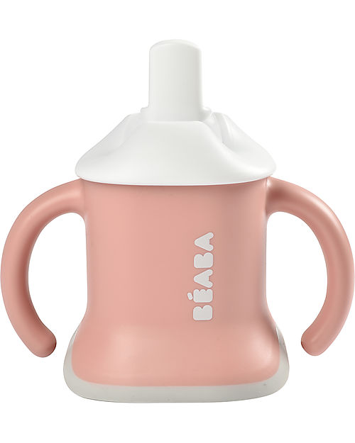 Béaba Tazza di Apprendimento Evolutive 3 in 1 - Biberon, Tazza e Borraccia - Rosa Tazze