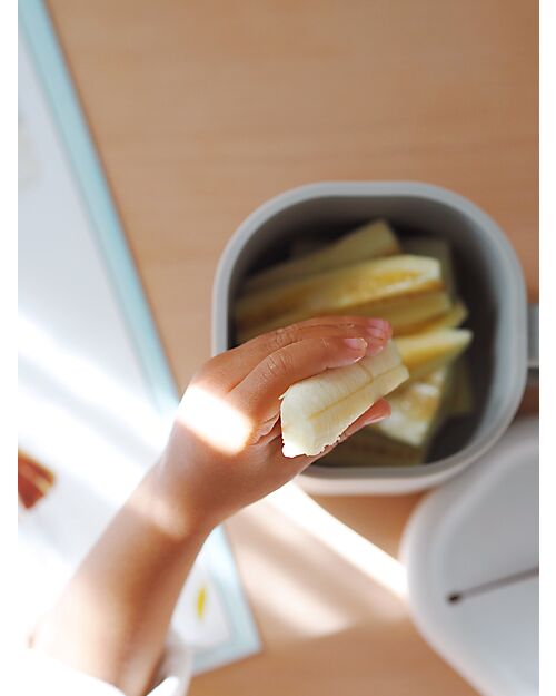 Béaba Tazza Pick & Snack - Grigio - Silicone Alimentare Tazze