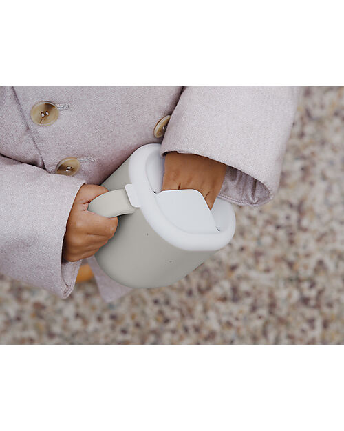 Béaba Tazza Pick & Snack - Grigio - Silicone Alimentare Tazze
