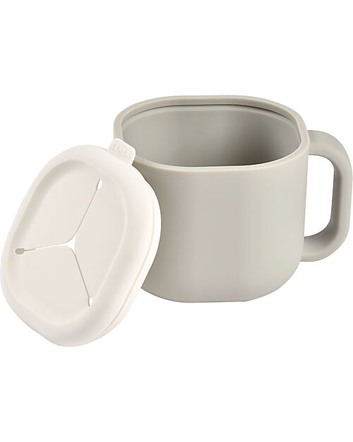 Béaba Tazza Pick & Snack - Grigio - Silicone Alimentare Tazze