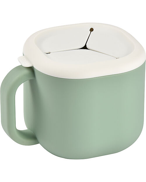 Béaba Tazza Pick & Snack - Salvia - Silicone Alimentare Tazze