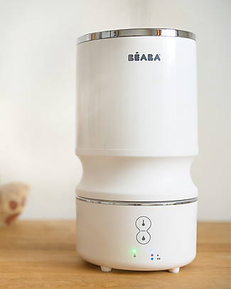Béaba Umidificatore d'Aria a Freddo Compatto - Bianco - Tecnologia a Ultrasuoni per il Benessere del tuo Bambino Umidificatori
