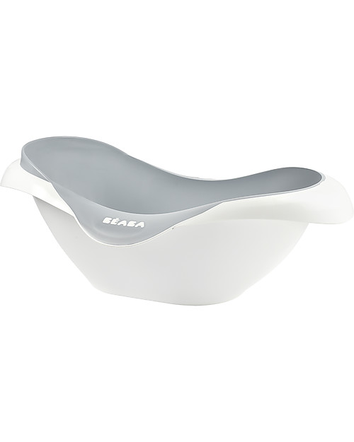 Béaba Vasca Bagnetto Primi Mesi Camélé’O - Grigio - Comoda e con Sistema di Fissaggio Vaschette e Accessori