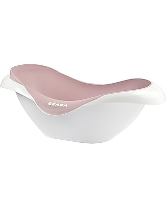 Béaba Vasca Bagnetto Primi Mesi Camélé’O - Rosa - Comoda e con Sistema di Fissaggio Vaschette e Accessori