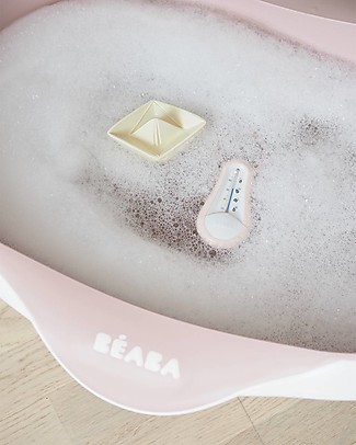 Béaba Vasca Bagnetto Primi Mesi Camélé’O - Rosa - Comoda e con Sistema di Fissaggio Vaschette